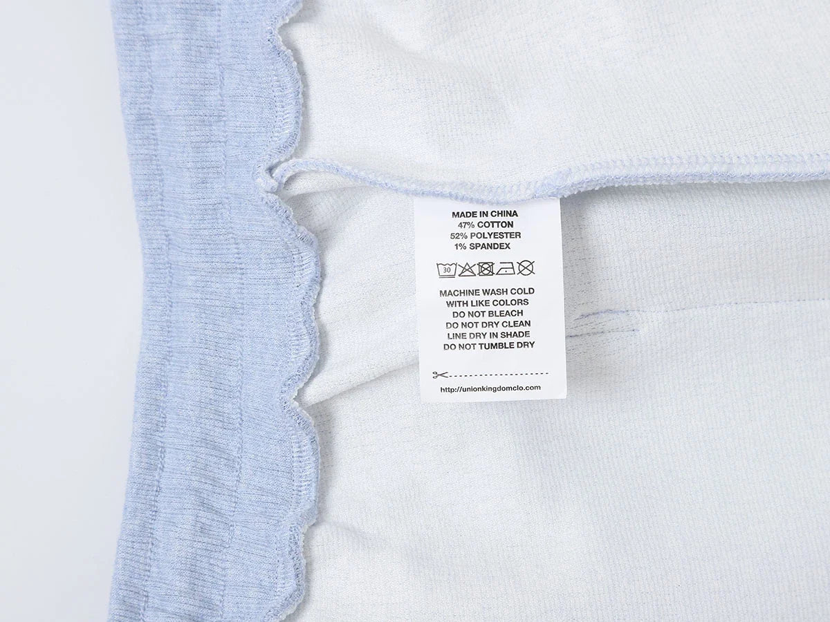 380 GSM COZY BAGGY BUBBLE 'LIGHT BLUE' STRAIGHT PANTS