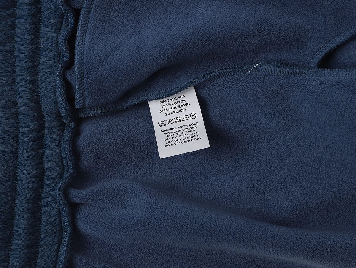 500 GSM LOOSE FIT WIDE LEG 'DENIM BLUE' SWEATPANTS