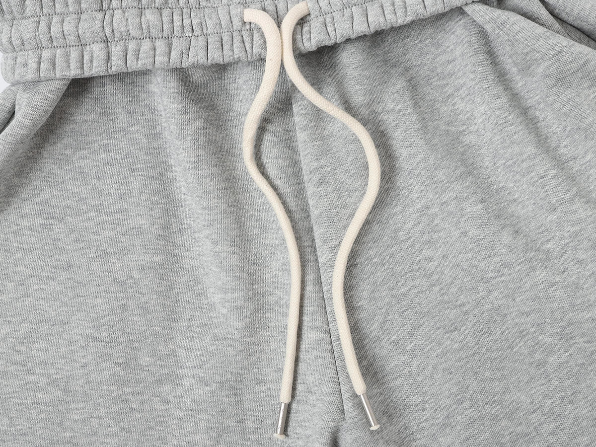 500 GSM LOOSE FIT WIDE LEG 'FLOWER GRAY' SWEATPANTS