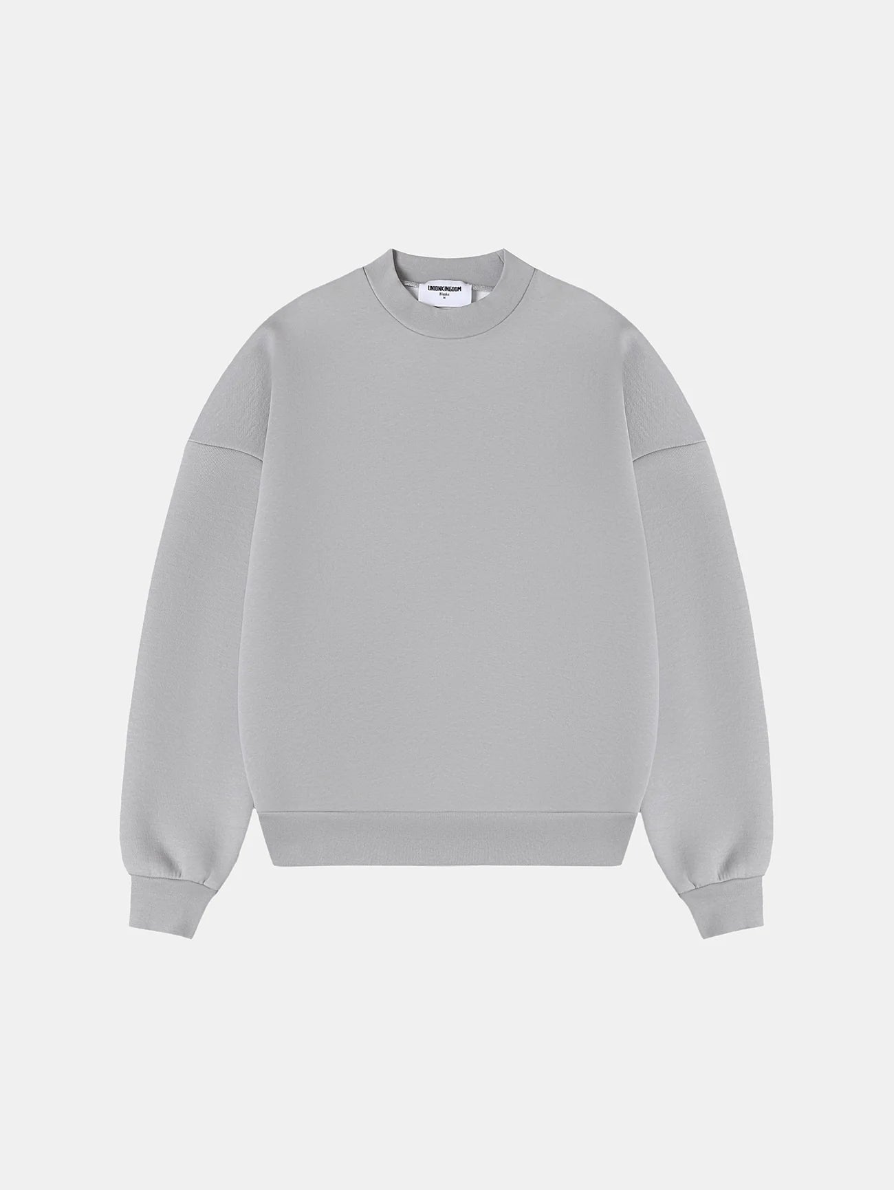 630 GSM BOXY CROPPED FIT 'ARCTIC GRAY' CREWNECK