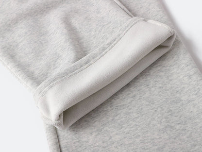 500 GSM LOOSE FIT WIDE LEG 'LIGHT FLOWER GRAY' SWEATPANTS