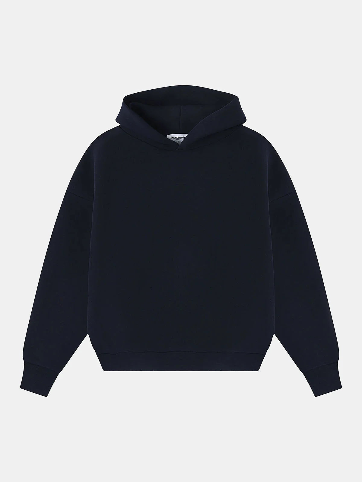 630 GSM BOXY CROPPED FIT 'NAVY BLUE' HOODIE