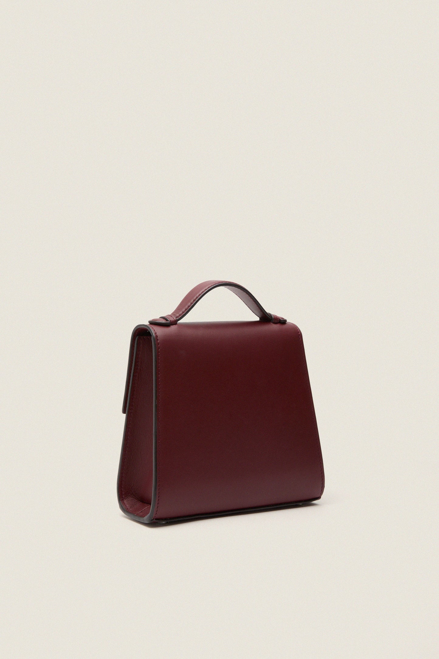 Burgundy Napa Small Top Handle
