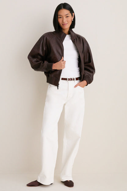 Brown Sheep Skin Leather Jacket