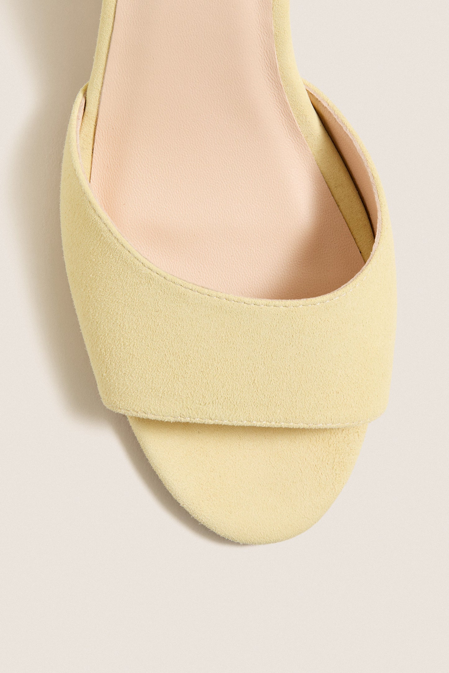 Butter Yellow Suede Sky Heels
