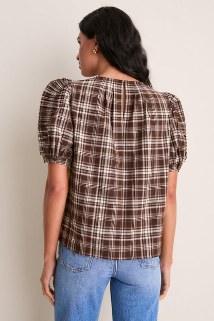 Brown Plaid Haven Blouse