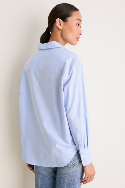 Blue Oxford Nadine Button Down