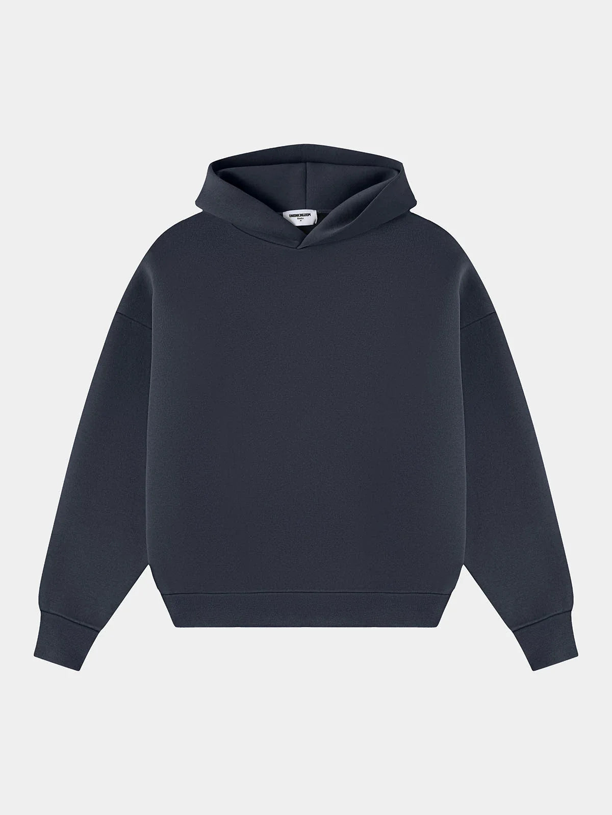 630 GSM BOXY CROPPED FIT 'STONE COAL' HOODIE