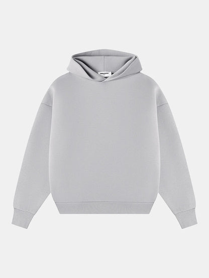 630 GSM BOXY CROPPED FIT 'ARCTIC GRAY' HOODIE