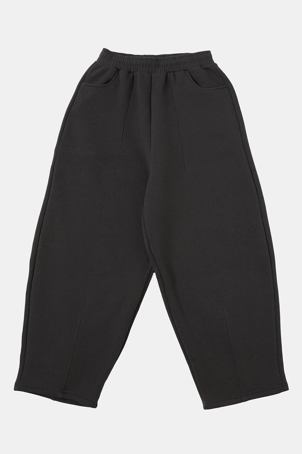 520 GSM COZY BAGGY 'DARK GRAY' STRAIGHT PANTS