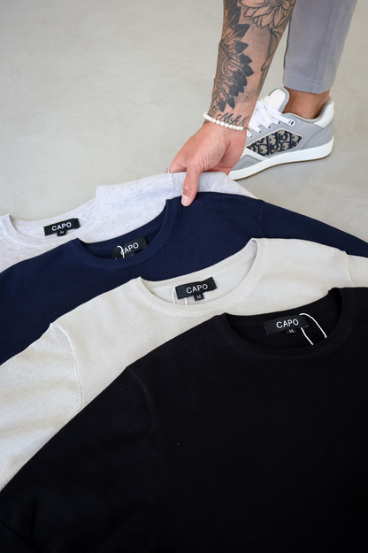 Capo Egyptian Cotton T-Shirt - Navy