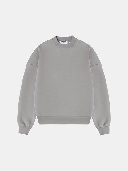 630 GSM BOXY CROPPED FIT 'SMOKE' CREWNECK