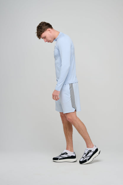Capo Active Performance 1/4 Zip Top - Light Blue