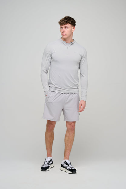 Capo Active Performance 1/4 Zip Top - Light Grey