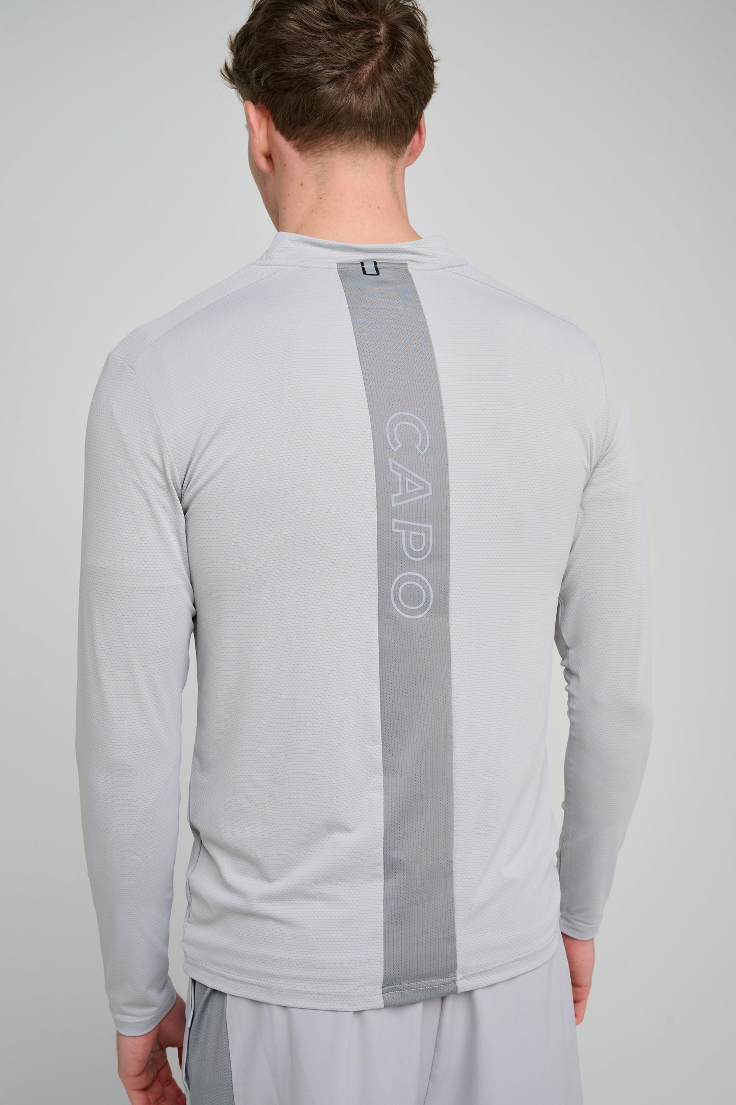 Capo Active Performance 1/4 Zip Top - Light Grey