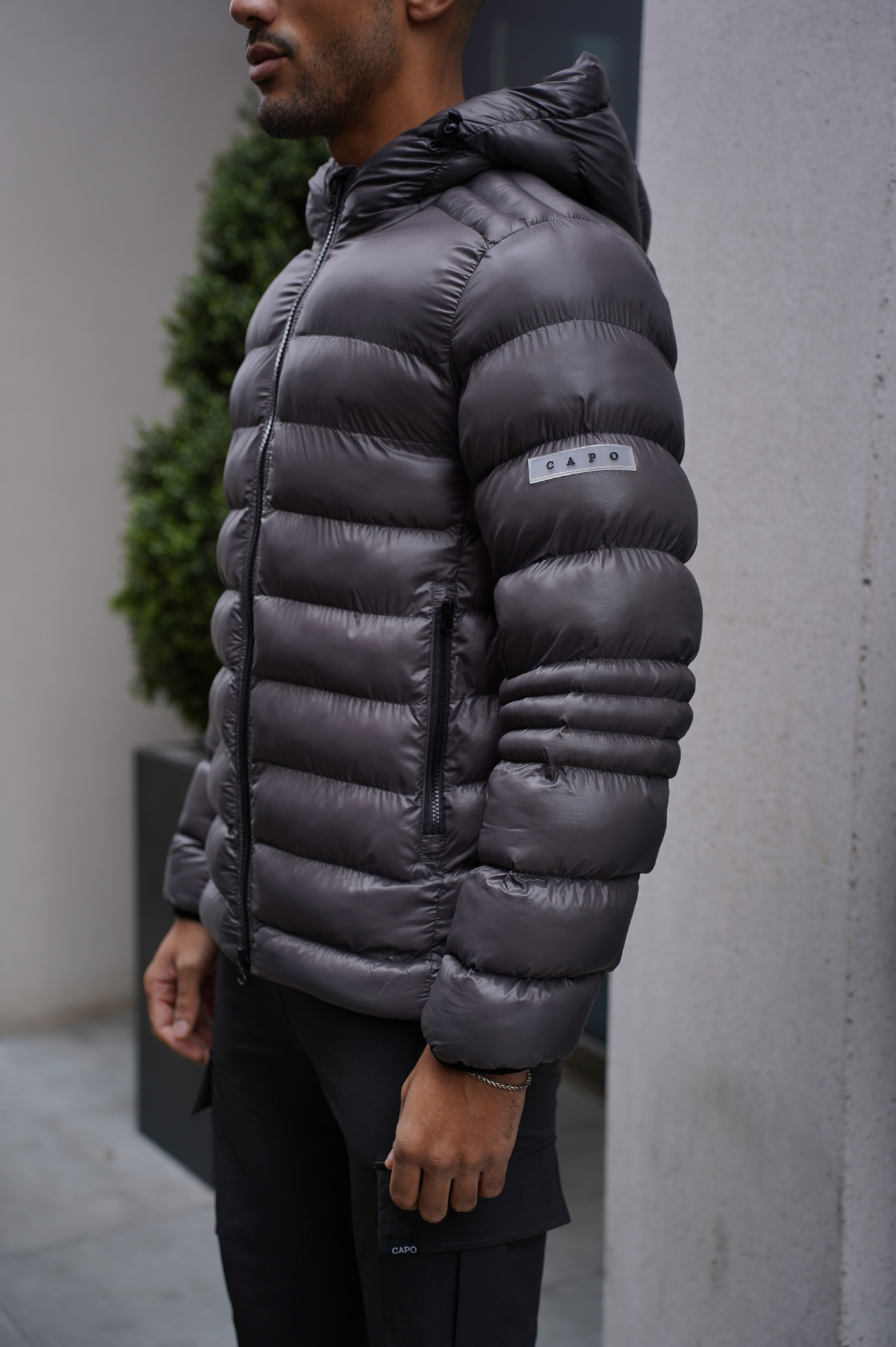 Capo PANEL Coat Jacket - Grey