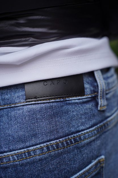 Capo Slim Fit Denim Jeans - Mid Blue