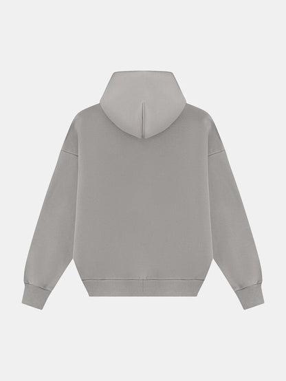 630 GSM BOXY CROPPED FIT 'SMOKE' HOODIE