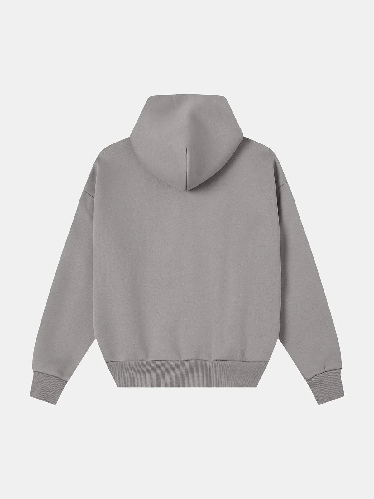 630 GSM BOXY CROPPED FIT 'SMOKE' ZIP-UP HOODIE