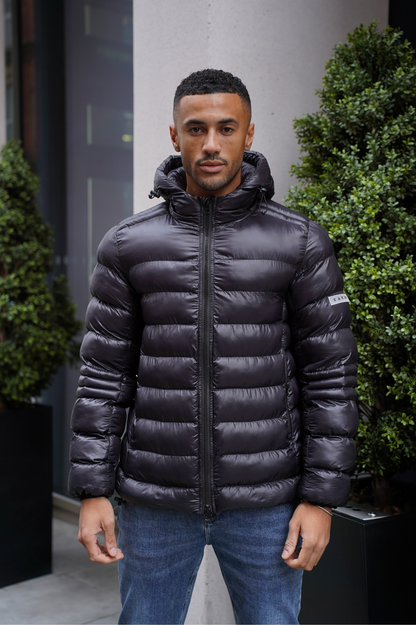 Capo PANEL Coat Jacket - Black