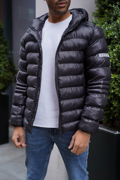 Capo PANEL Coat Jacket - Black