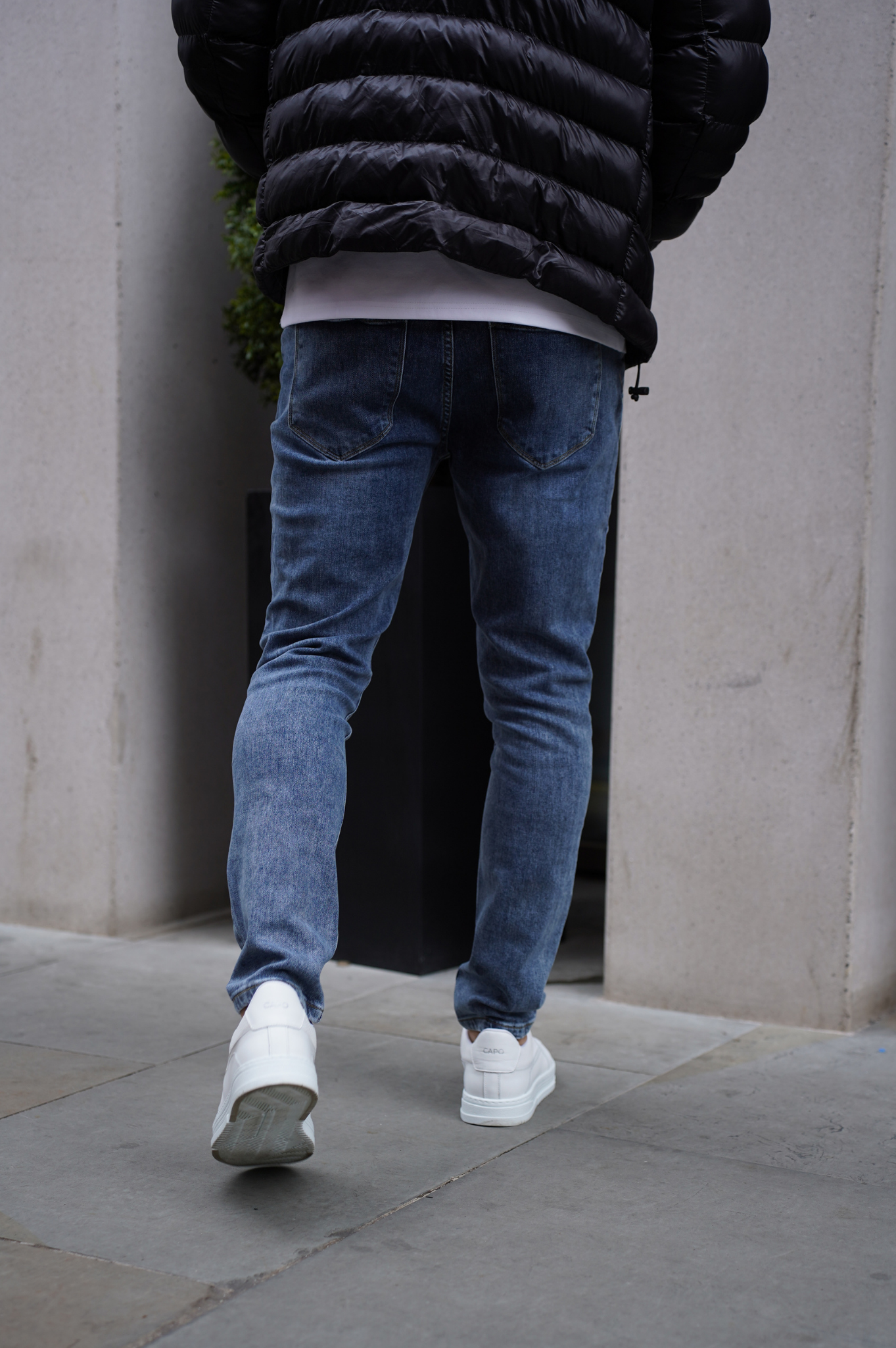 Capo Slim Fit Denim Jeans - Mid Blue