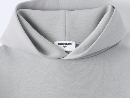 630 GSM BOXY CROPPED FIT 'ARCTIC GRAY' HOODIE