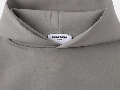 630 GSM BOXY CROPPED FIT 'SMOKE' HOODIE