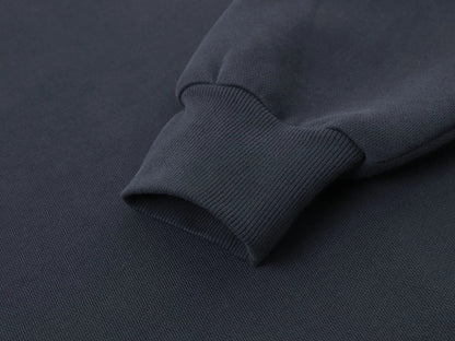 630 GSM BOXY CROPPED FIT 'STONE COAL' CREWNECK