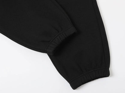 520 GSM COZY BAGGY 'BLACK' JOGGER