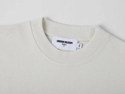 280 GSM LOOSE FIT 'SILVER WHITE' T-SHIRT