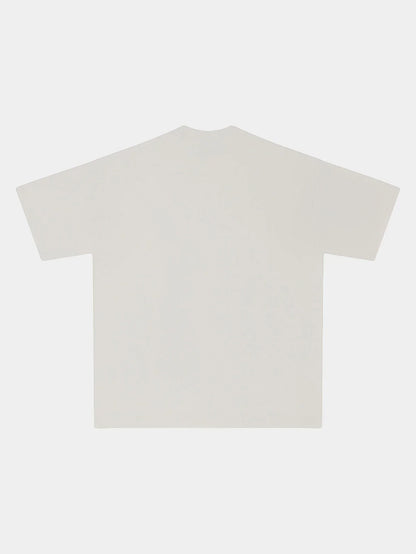 250 GSM LOOSE FIT 'SILVER WHITE' T-SHIRT