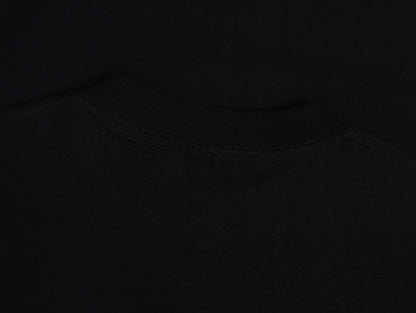 220 GSM LOOSE FIT 'BLACK' T-SHIRT
