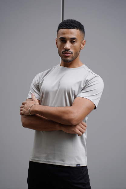 Capo MERCERISED T-Shirt - Pebble