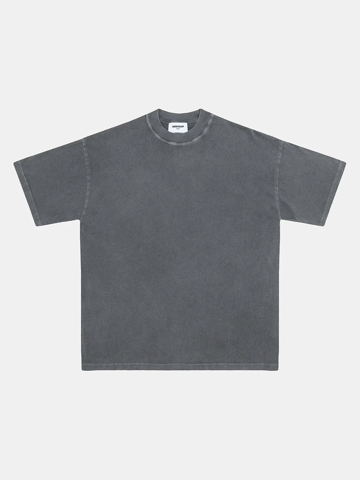 220 GSM LOOSE FIT 'WASHED GRAY' T-SHIRT