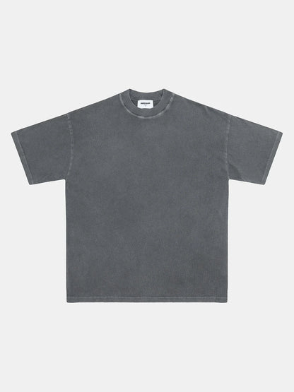 220 GSM LOOSE FIT 'WASHED GRAY' T-SHIRT