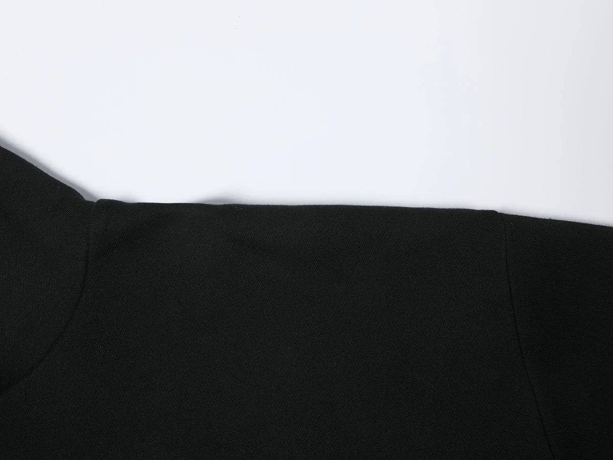 1000 GSM DOUBLE-LAYER 'BLACK' HOODIE