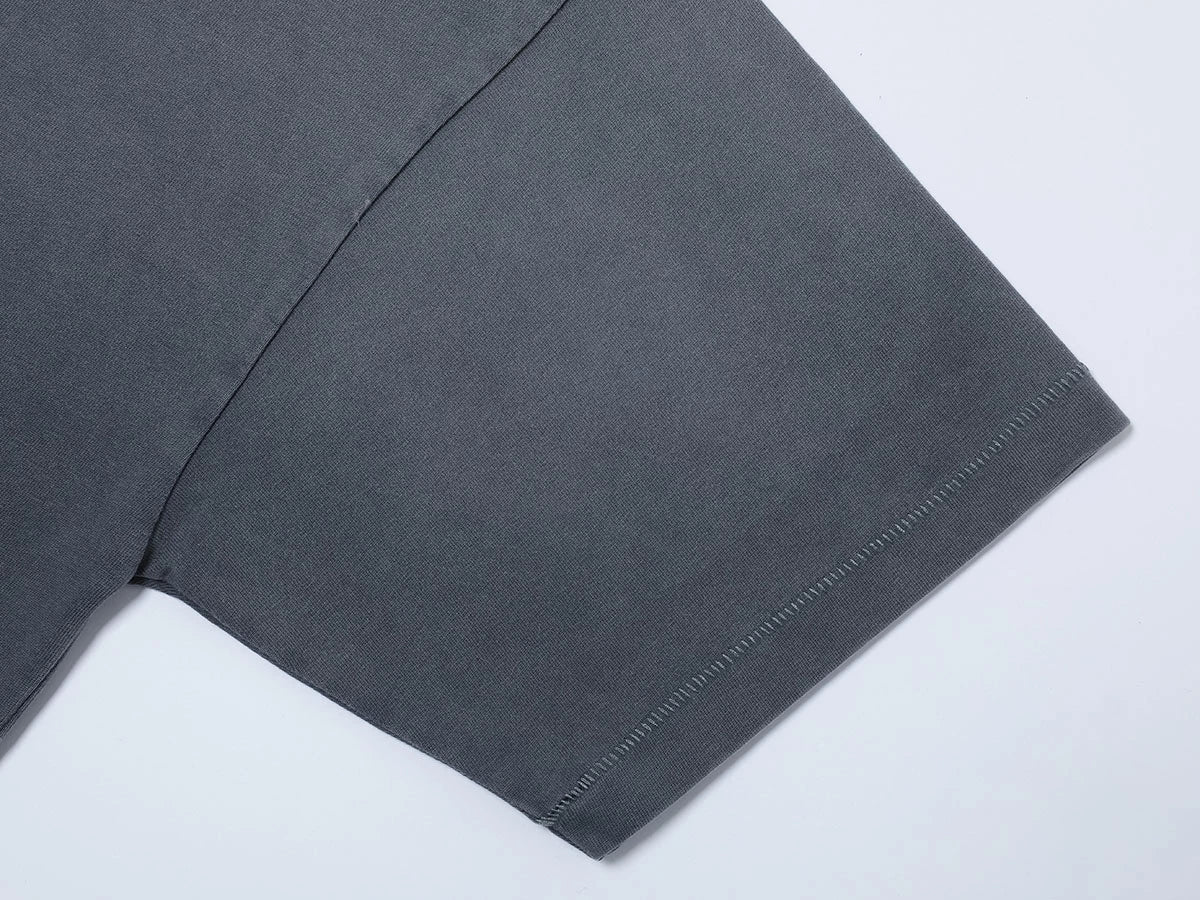 250 GSM LOOSE FIT ' WASHED DARK GRAY' T-SHIRT