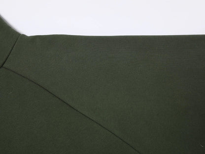 600 GSM RAGLAN CROPPED FIT 'OLIVE' HOODIE
