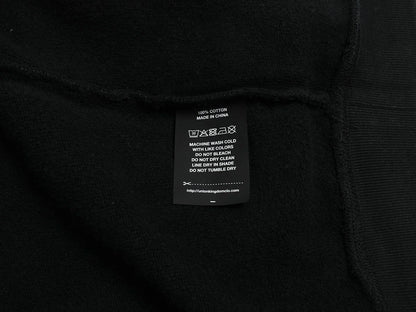 480 GSM FLEECE CROPPED FIT 'BLACK' HOODIE