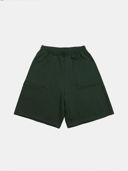 520 GSM COZEY BAGGY 'DARK GREEN' SHORTS