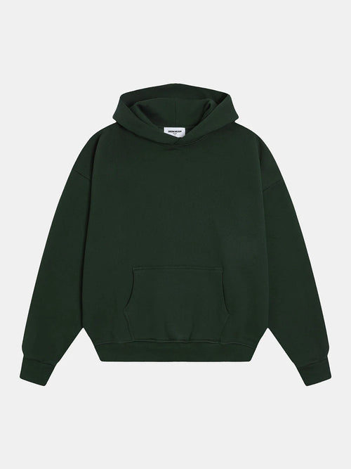 520 GSM BOXY CROPPED FIT 'DARK GREEN' HOODIE