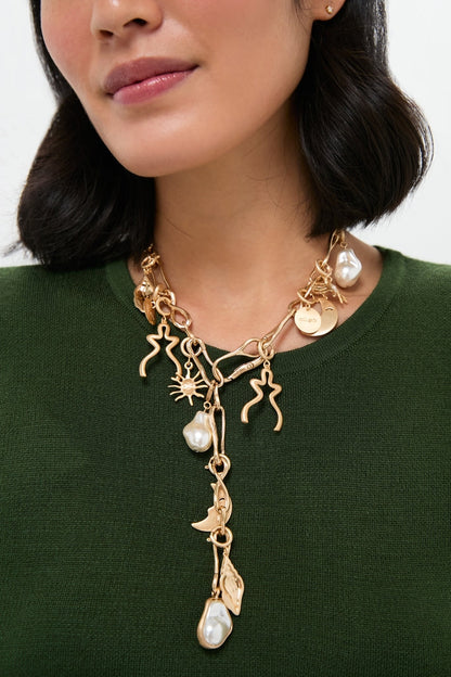 Brushed Brass Astrid Choker