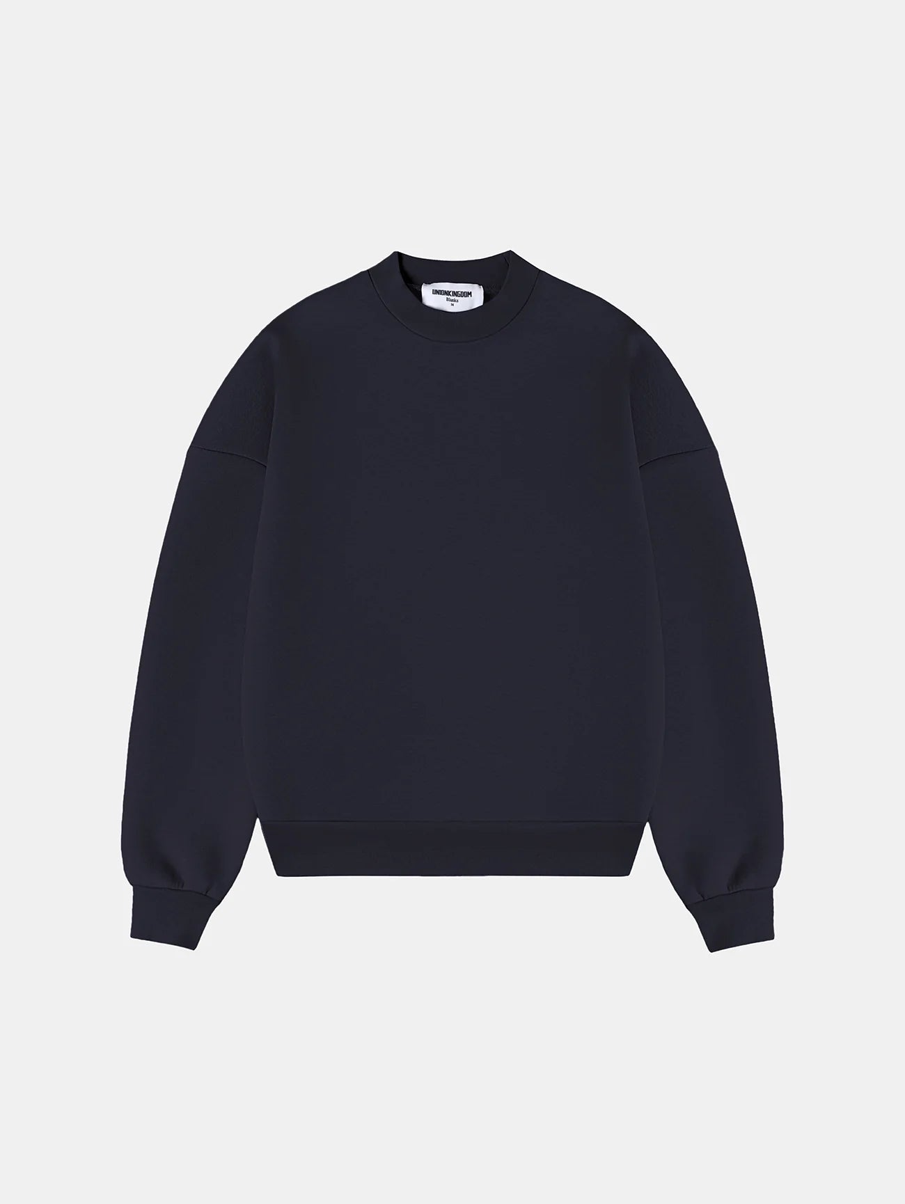 630 GSM BOXY CROPPED FIT 'NAVY BLUE' CREWNECK