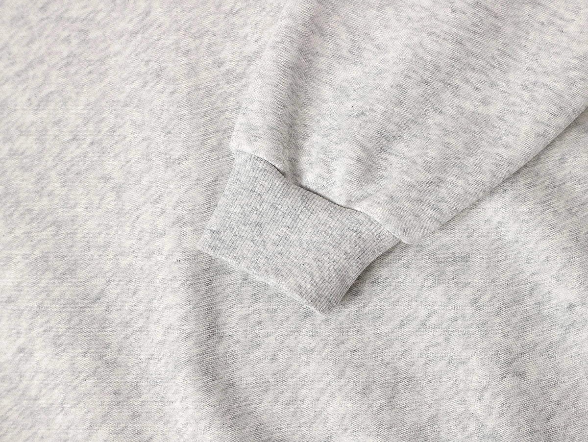 500 GSM BOXY CROPPED 'LIGHT FLOWER GRAY' HOODIE