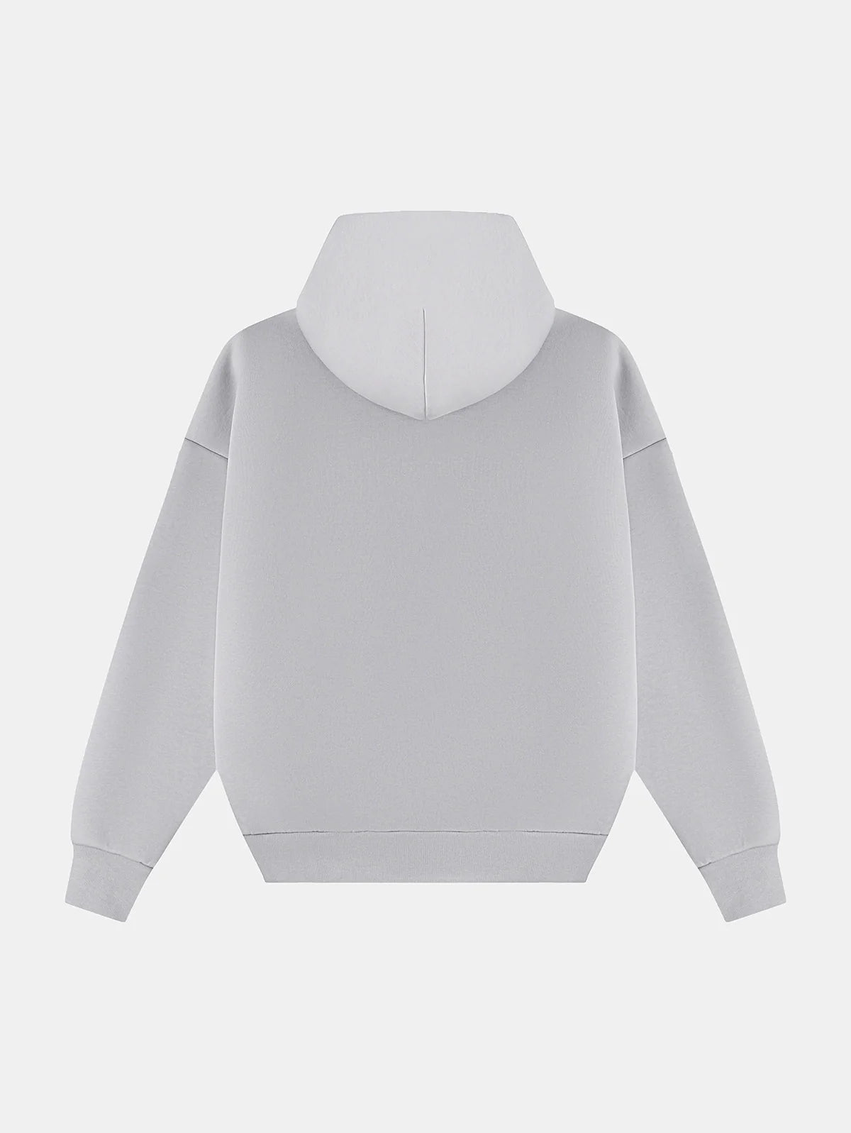 630 GSM BOXY CROPPED FIT 'ARCTIC GRAY' ZIP-UP HOODIE