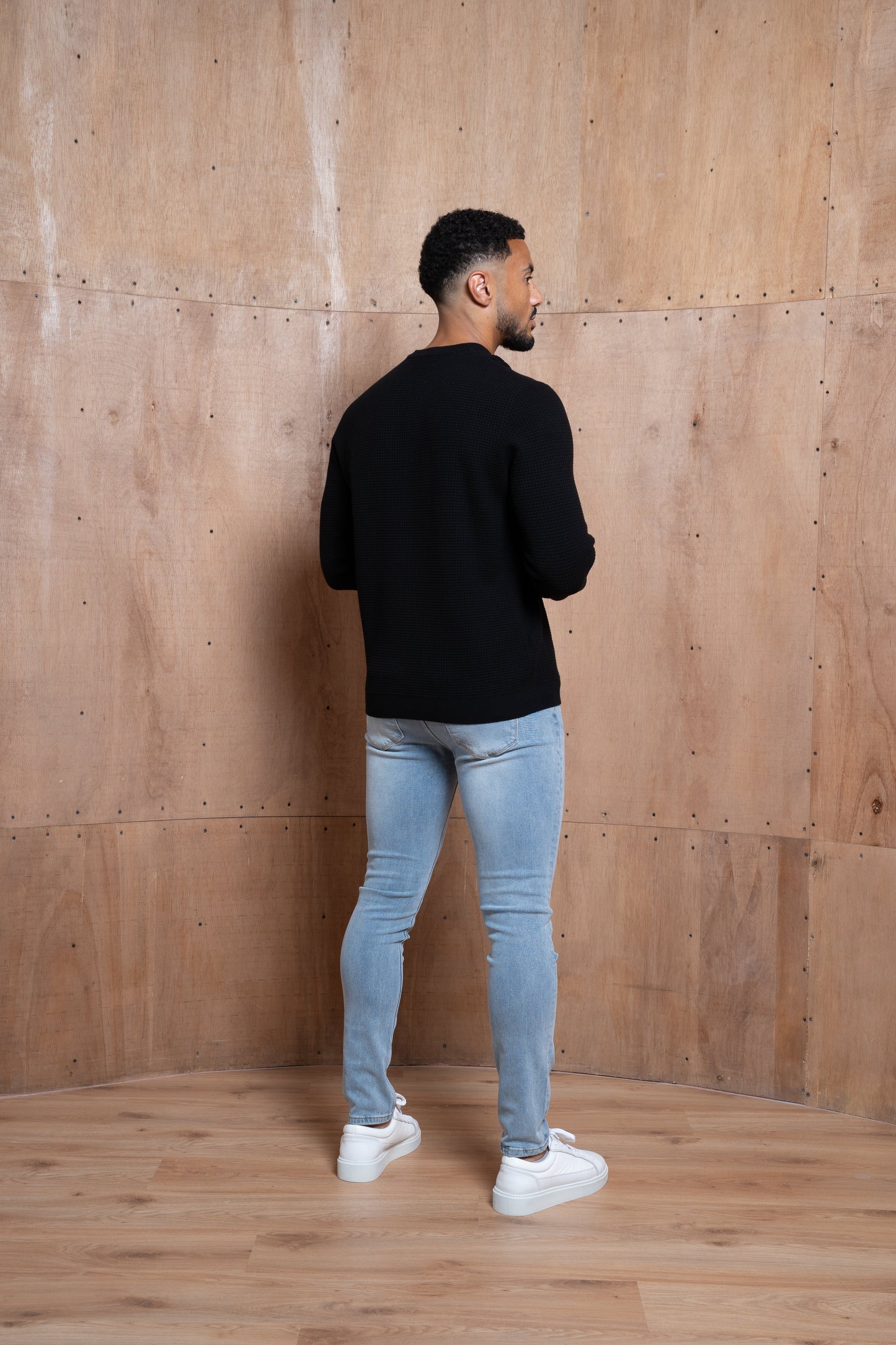 Capo CABLE Knit Jumper - Black