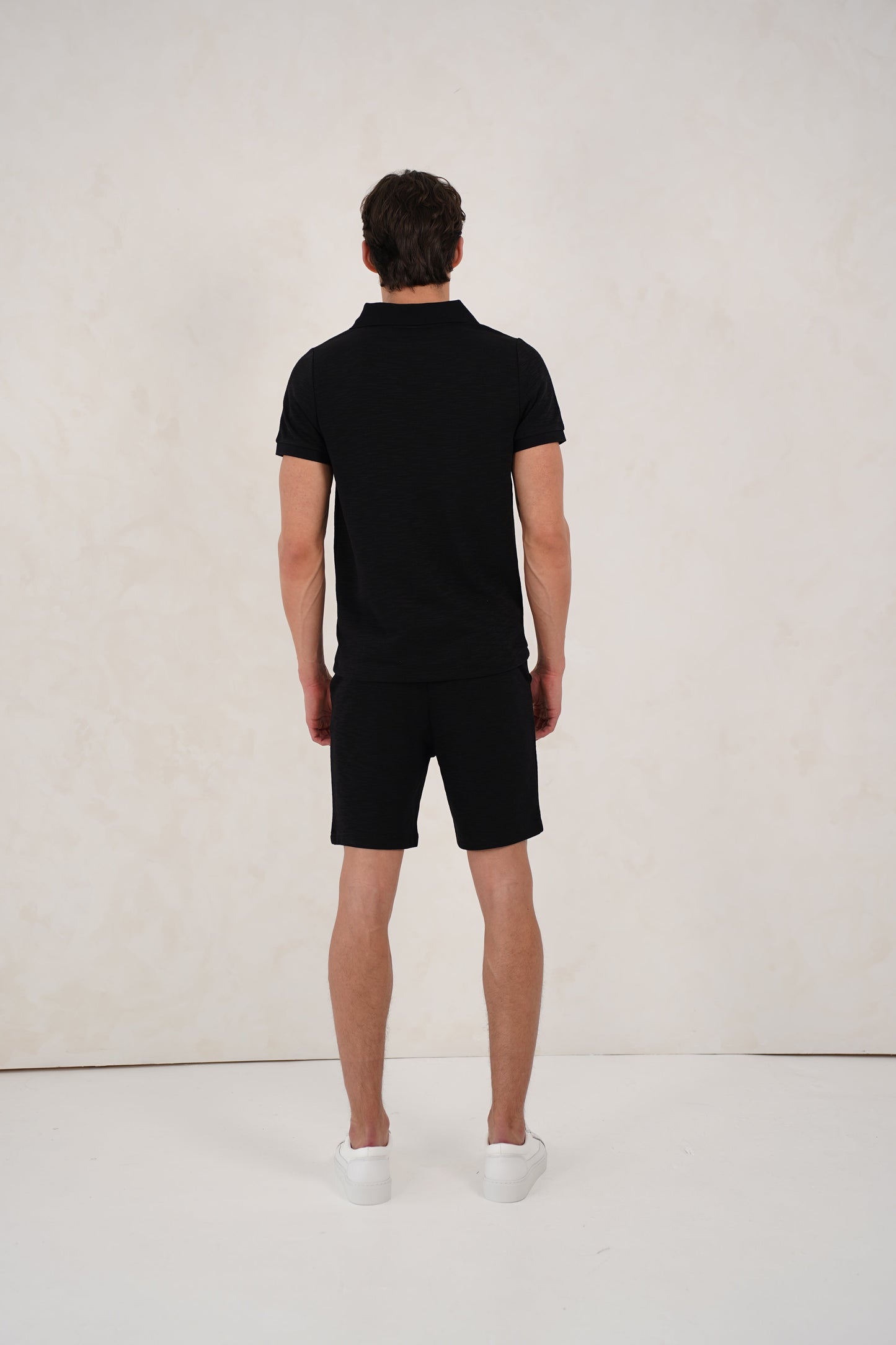 Capo Jersey Slub Shorts - Black