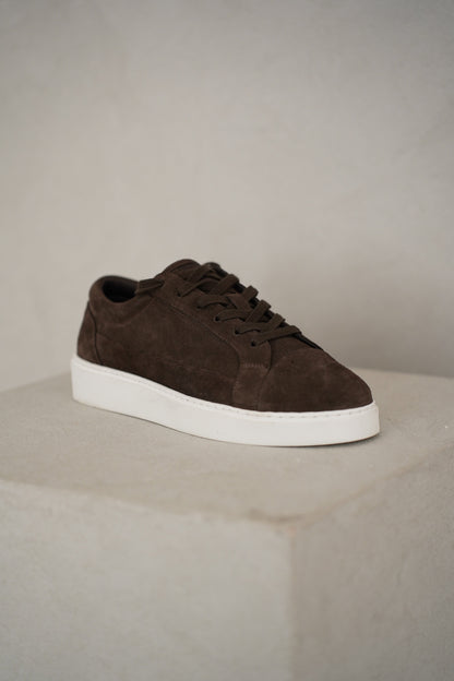 Capo Oxford Suede Trainer - Brown