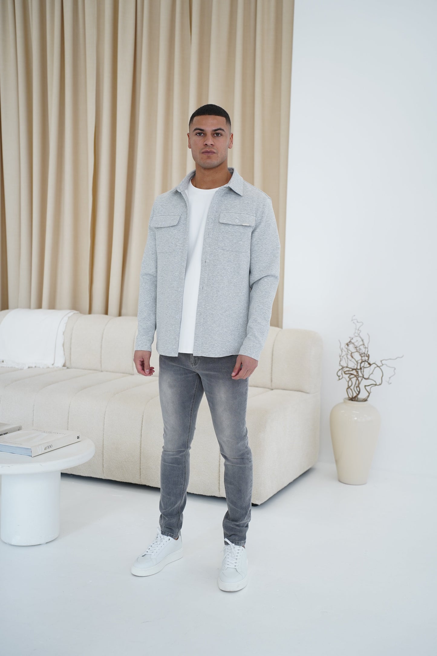 Capo Slim Fit Denim Jeans - Grey Wash